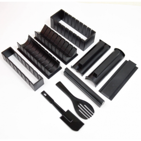 酱有好物 方形寿司模具10件套 黑色